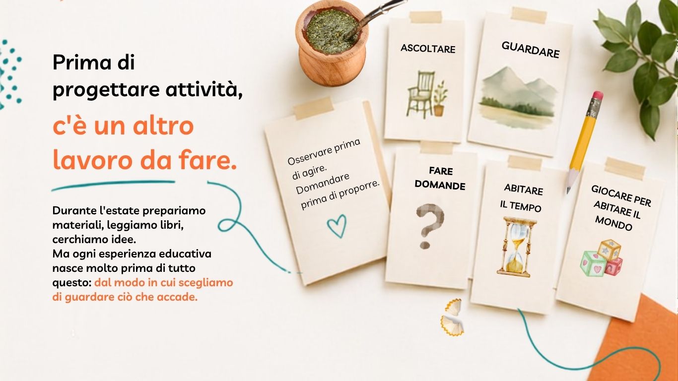 Cartoline gratuite per la progettazione educativa dedicate a insegnanti ed educatori.